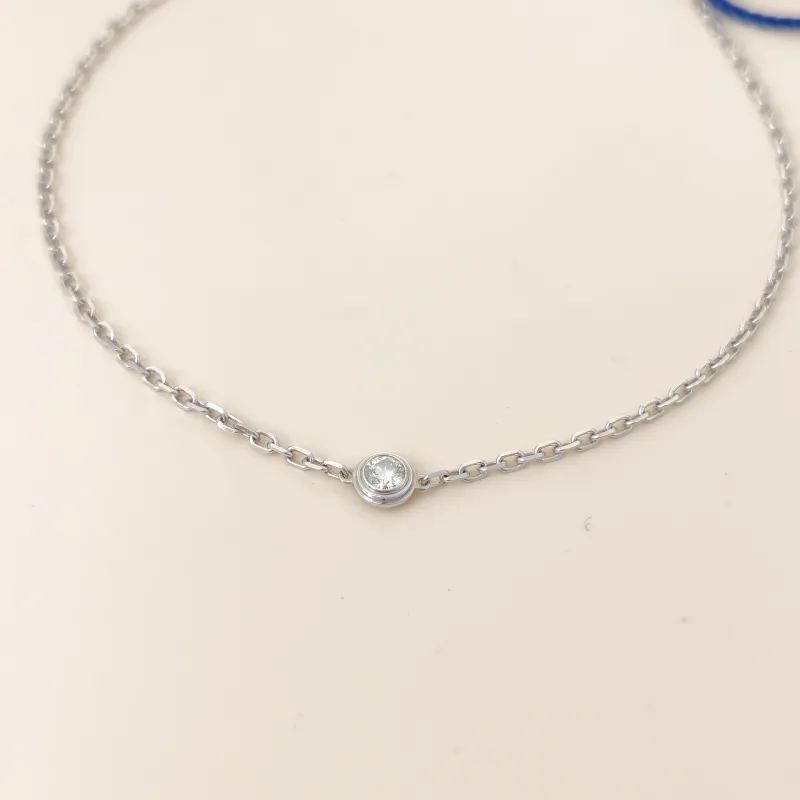 CARTIER Bracelet d'Amour Bracelet White Gold 18KW hite Gold Small 19cm โ cover view 3 of 8