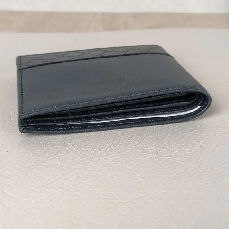GUCCI Wallet Wallet Grey Calfskin One Size11 × 1 × 9 cm — detail view 8 of 12