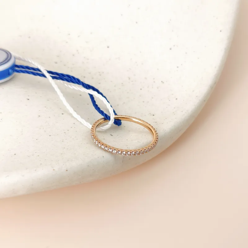 CARTIER Ring Etincelle de Pavé Diamond Ring Rose Gold Diamond18KR ose Gold One Size 51 — cover view 2 of 6