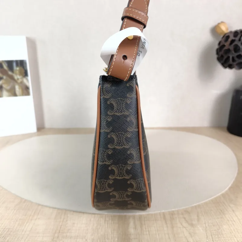 CELINE Shoulder Bag AVA TRIOMPHE Monogram PVC Medium 22 × 7.5 × 17 cm — detail view 9 of 10