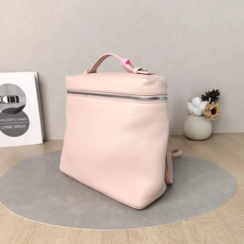 Loro Piana Backpack Backpack Pink Calfskin One Size23 × 8 × 21 cm — cover view 3 of 5