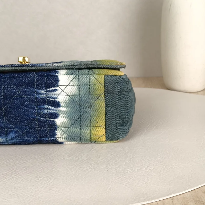 DIOR Crossbody Bag Caro Chain Bag Colorblock Canvas20 × 7 × 13.5 cm — cover view 4 of 9