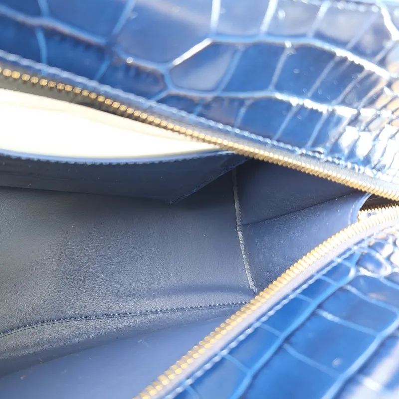 BALENCIAGA Crossbody Bag Neo Classic Blue Calfskin Small 33 × 15.5 × 21 cm — detail view 1 of 13