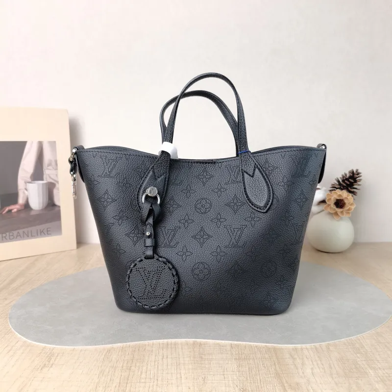 Louis Vuitton Crossbody Bag Blossom Top Handle Bag Black Calfskin Small 20 × 12.5 × 20 cm