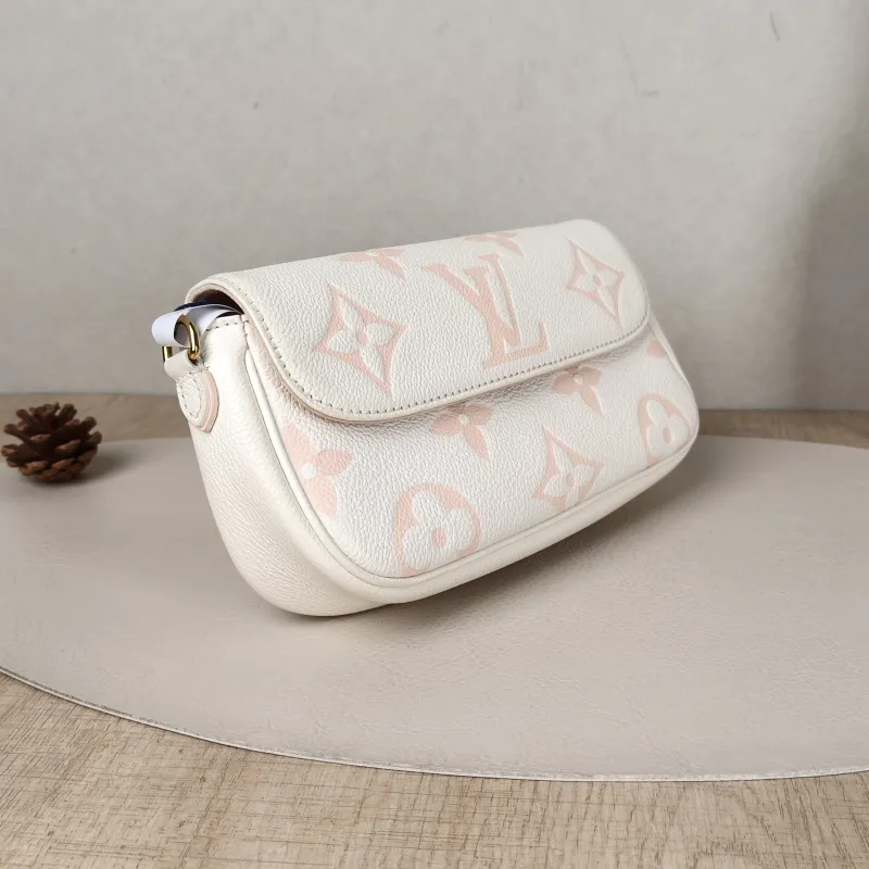 Louis Vuitton Crossbody Bag IVY White · Pink Empreinte Embossed Calfskin Monogram Small23.5 × 4.3 × 12 cm — cover view 5 of 5