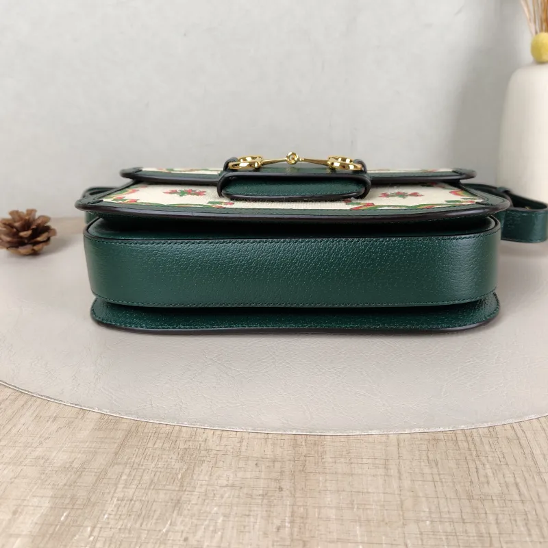 GUCCI Crossbody Bag Horsebit 1955 Horsebit Medium Colorblock Canvas Medium 25 × 8 × 18 cm — cover view 3 of 5