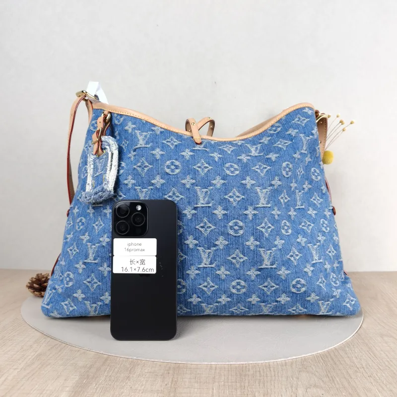 Louis Vuitton Crossbody Bag Carryall Blue Medium 39 × 15 × 30 cm — cover view 5 of 5