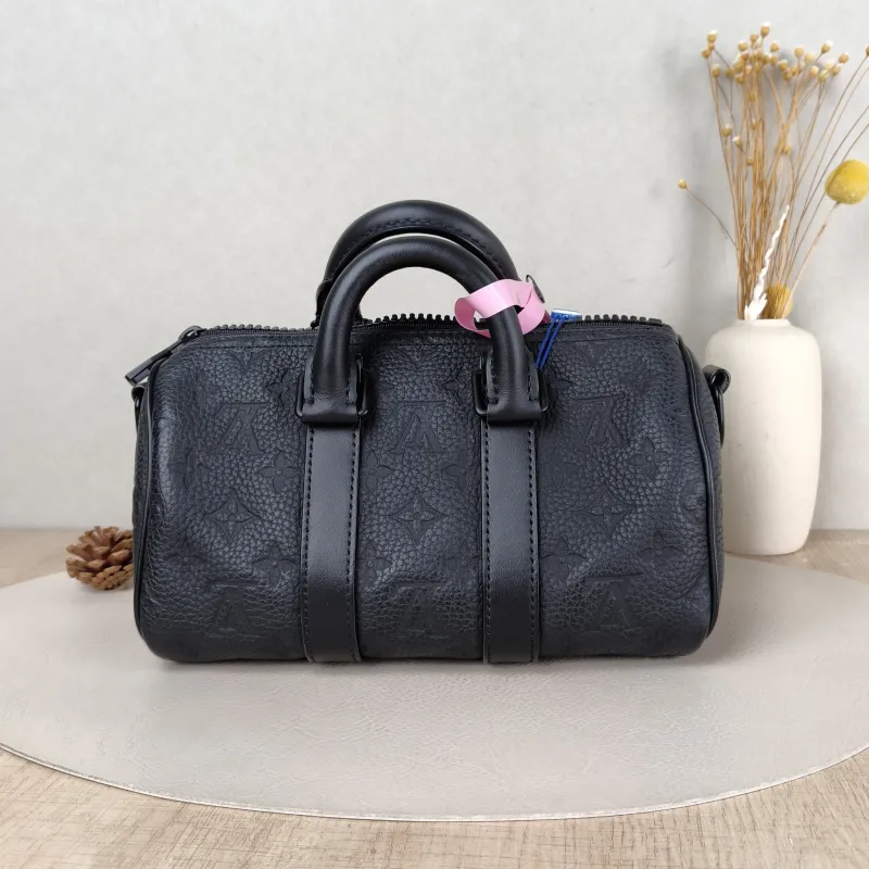 Louis Vuitton Crossbody Bag Keepall 25 Taurillon Monogram Embossed Calfskin Medium 25 × 11 × 15 cm — cover view 5 of 5