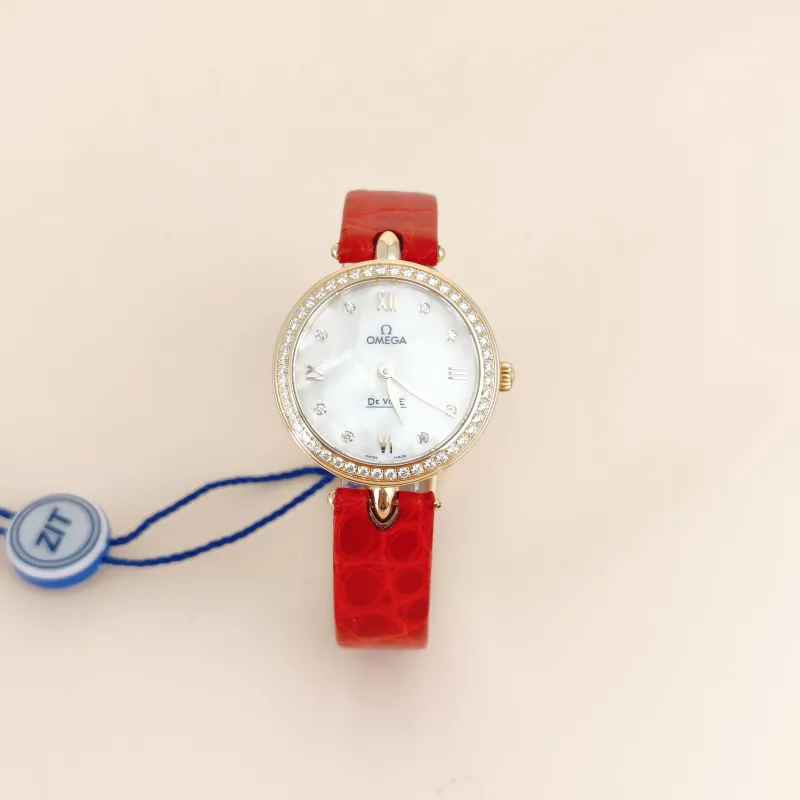 OMEGA Watch Collection Watch White Mother-of-Pearl 18KY ellow Gold Diamond One Size27mm Watch