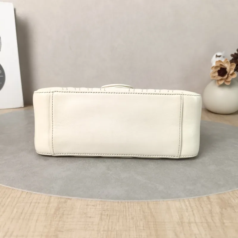 GUCCI Crossbody Bag GG Marmont Marmont White Calfskinmini21 × 8 × 15.5 cm — cover view 3 of 6