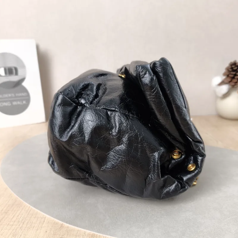 BALENCIAGA Shoulder Bag MONACO Chain Bag Black Calfskin Small28 × 10 × 18 cm — detail view 1 of 13