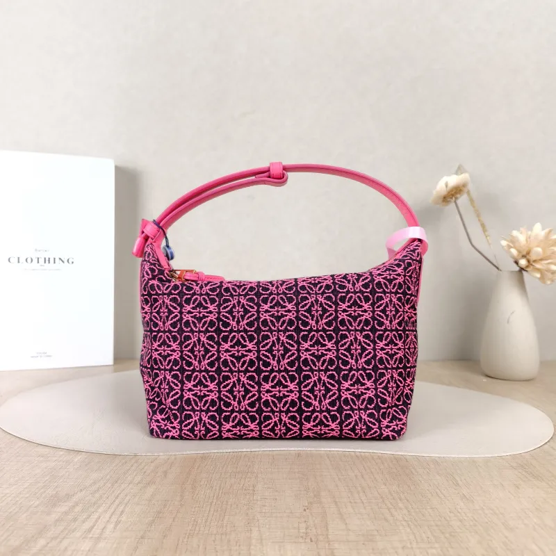 LOEWE Top Handle Bagcubi Vanity Case Bag Canvas20 × 11 × 15 cm