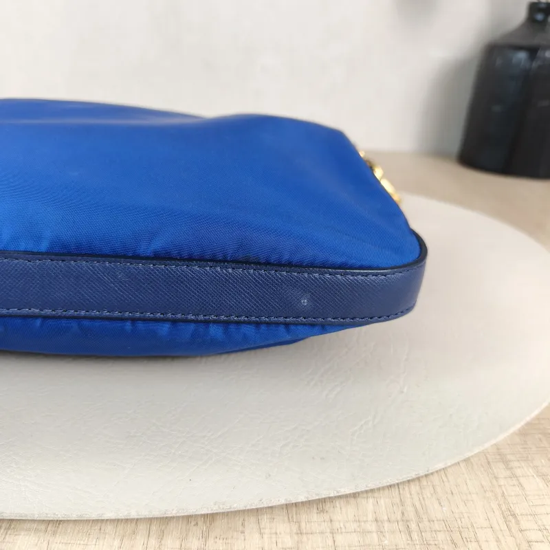 PRADA Crossbody Bag Messenger Bag Crossbody Bag Blue Nylon One Size 28 × 2 × 22 cm — detail view 2 of 10