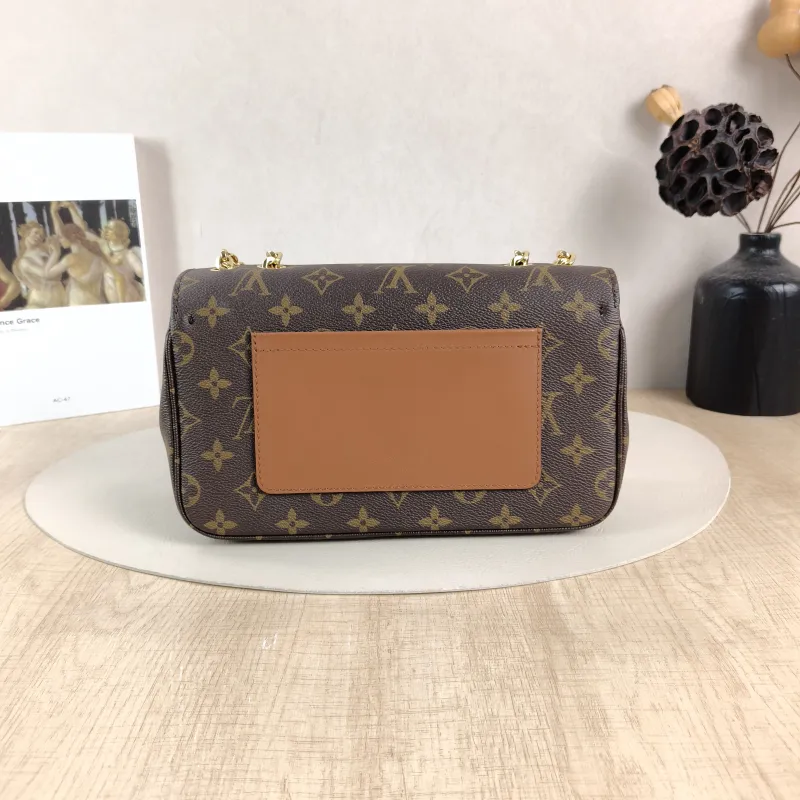 Louis Vuitton Crossbody Bag Marceau Chain Bag Caramel PVC · Calfskin One Size 24.5 × 6.5 × 15 cm — cover view 3 of 5