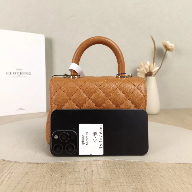Chanel Crossbody Bag Coco Handle​ Grained Calfskinmini19 × 9 × 13 cm — cover view 6 of 6
