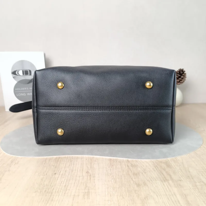 Louis Vuitton Shoulder Bag Low Key Hobo Shoulder Bag Black Calfskin Medium 31 × 18 × 35 cm — cover view 3 of 5