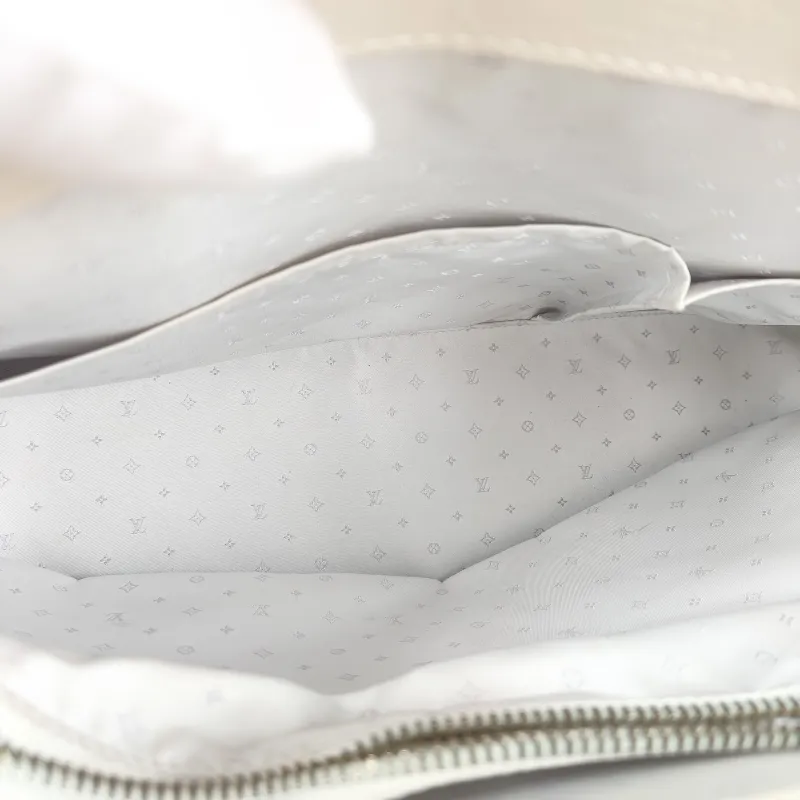 Louis Vuitton Top Handle Bag Suhali Vintage White Calfskin 36 × 12.5 × 22 cm — detail view 9 of 10