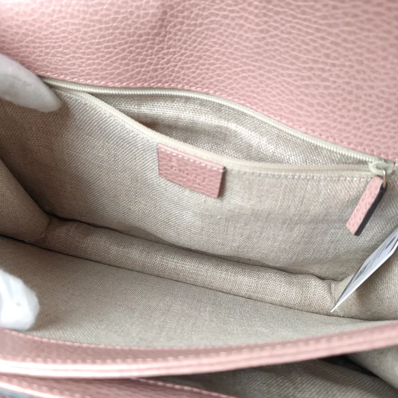 GUCCI Crossbody Bag Collection Crossbody Bag Pink Calfskin 28 × 7 × 18 cm — detail view 6 of 13