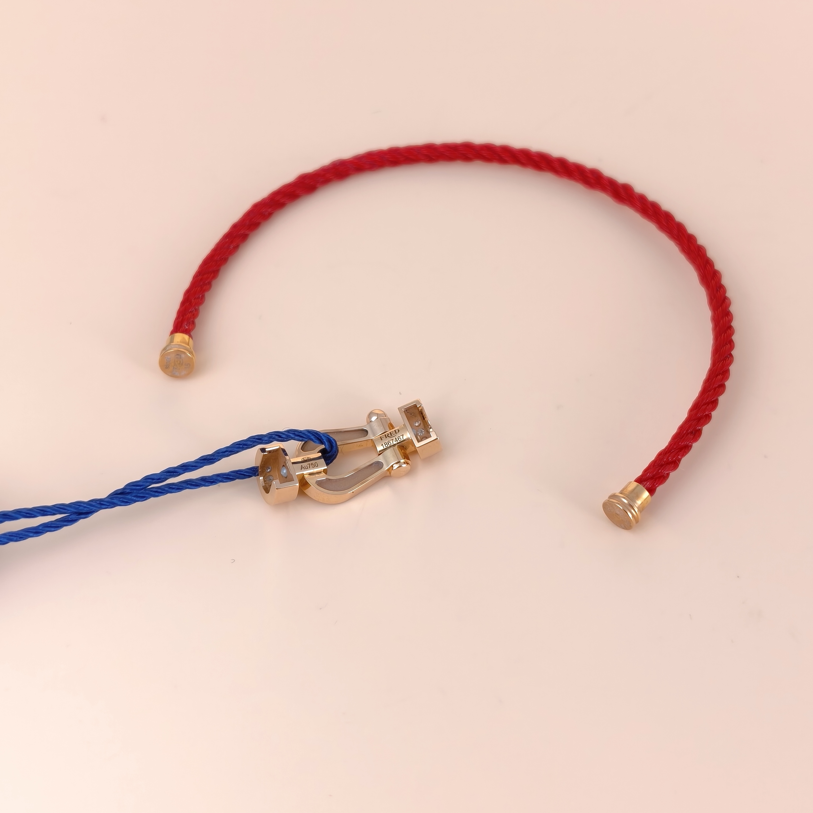 FRED Bracelet Force 10 Collection Bracelet Gold Diamond18KR ose Gold Medium2*1cm — cover view 5 of 7