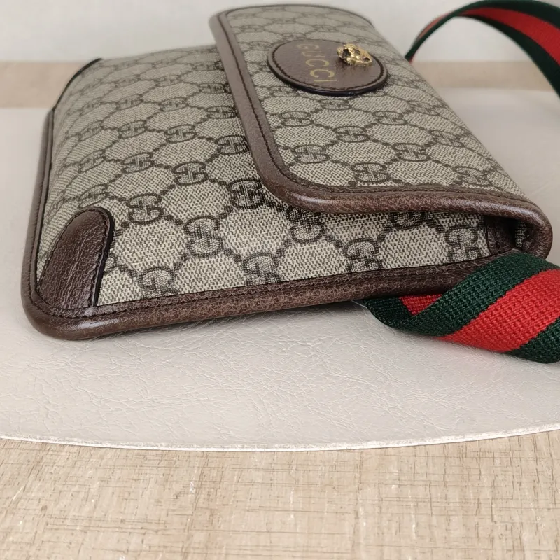 GUCCI Crossbody Bag Neo Vintage Belt Bag Monogram PVC Medium 24 × 4 × 17 cm — detail view 9 of 11