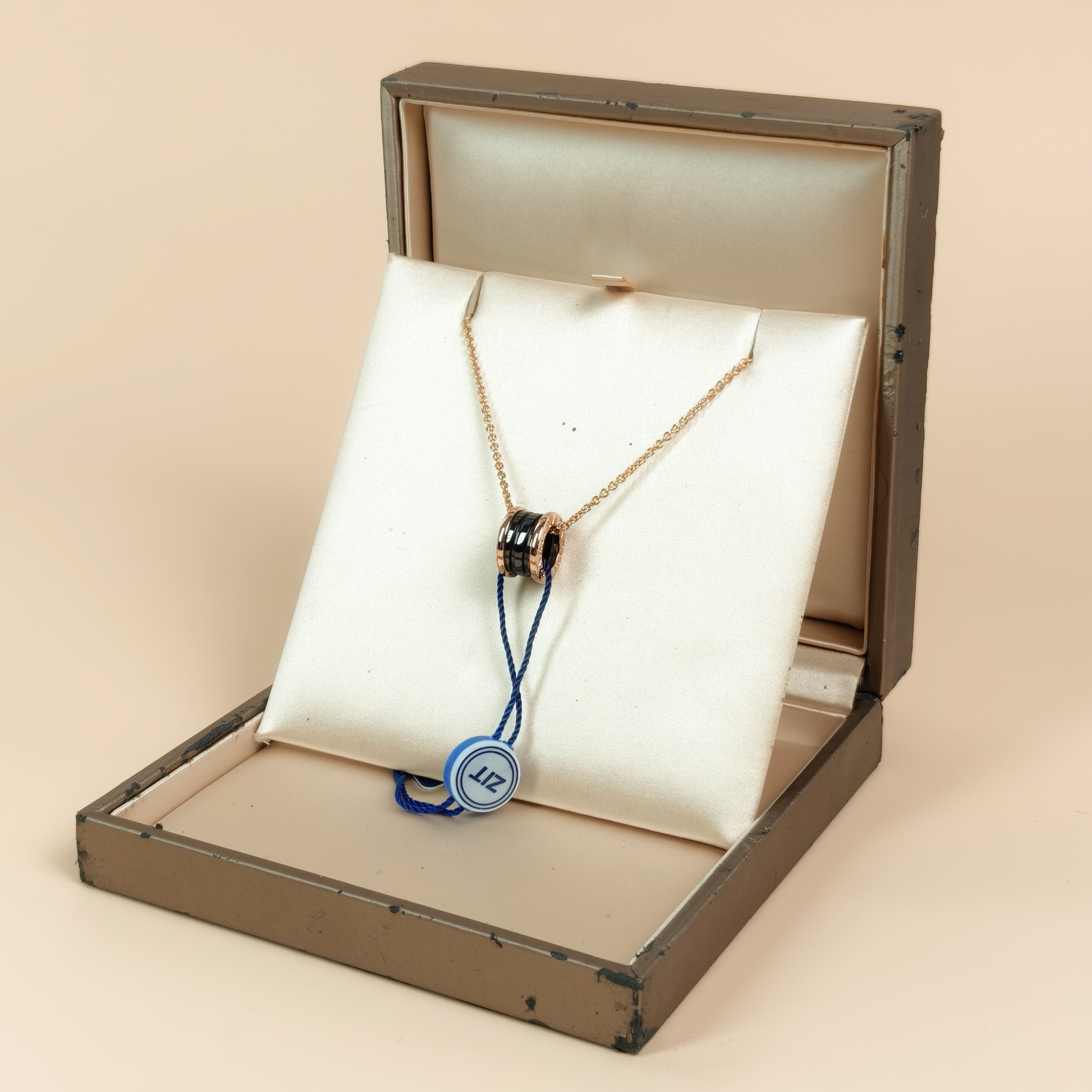Bvlgari Necklace B.ZERO1Collection Black Rose Gold 18KR ose Gold One Size46cm — cover view 3 of 10