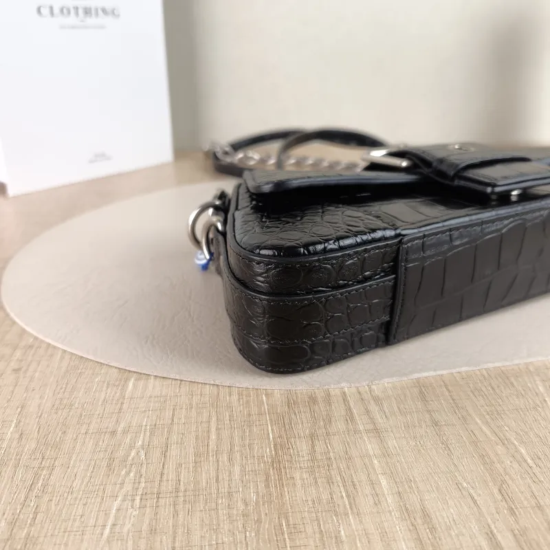 BALENCIAGA Shoulder Bag Lindsay Black Calfskin Small 29 × 5 × 13 cm — detail view 11 of 11