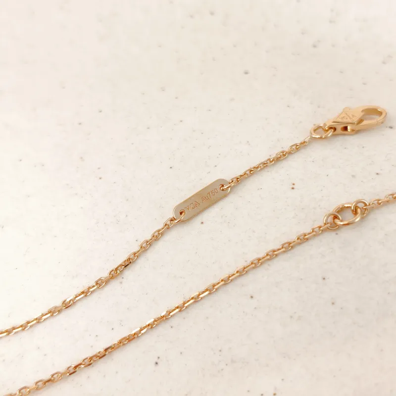 Van Cleef & Arpels Necklace Lucky Alhambra Necklace Pearl · White Mother-of-Pearl18KY ellow Gold One Size39cm — cover view 6 of 11