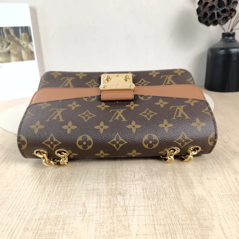 Louis Vuitton Crossbody Bag Marceau Chain Bag Caramel PVC · Calfskin One Size24.5 × 6.5 × 15 cm — detail view 7 of 14