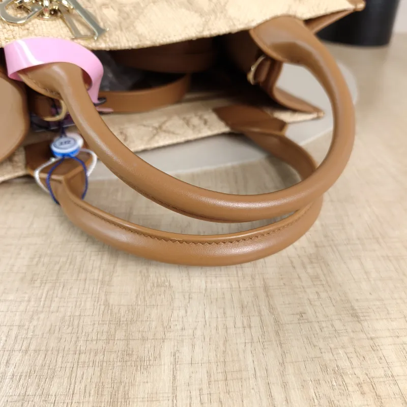 DIOR Top Handle Bag Book Tote Shoulder Strap Edition Brown Woven Small26.5 × 14 × 22 cm — detail view 2 of 11