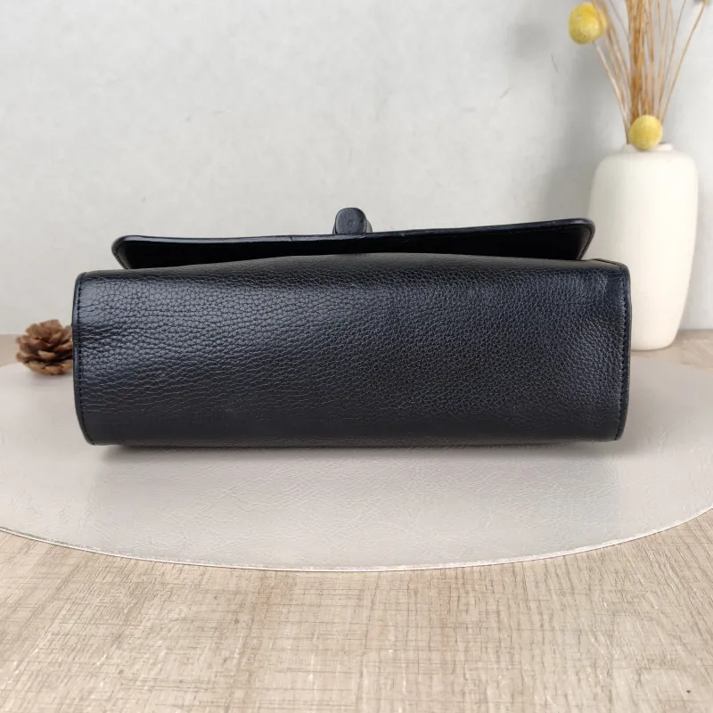 GUCCI Crossbody Bag Crossbody Bag Black Calfskin One Size 25.5 × 8 × 16 cm — cover view 5 of 5