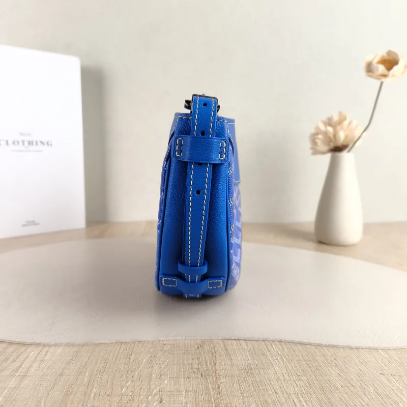 GOYARD Crossbody Bag Hirondelle Blue PVC One Size 25 × 6 × 17 cm — detail view 8 of 10