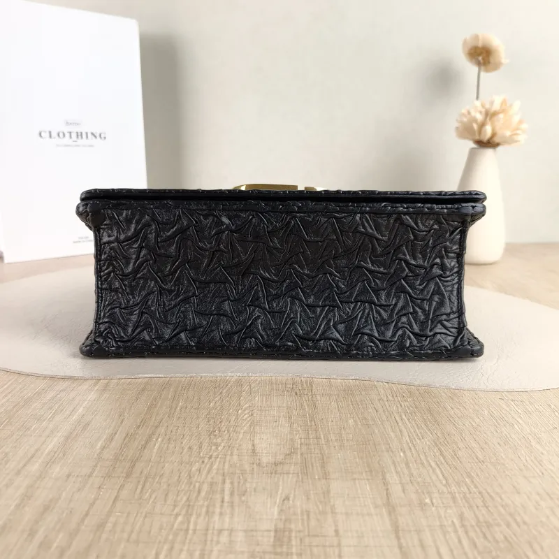 DIOR Crossbody Bag 30Montaigne 30 Edition Black Lambskin Medium 25 × 8 × 16.5 cm — cover view 4 of 5