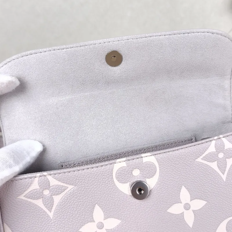 Louis Vuitton Crossbody Bag IVY Grey · White Monogram Empreinte Embossed Calfskin Small 23.5 × 4.3 × 12 cm — detail view 8 of 11