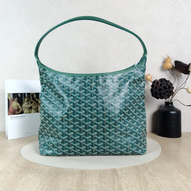 GOYARD Shoulder Bag Boheme Hobo​Green PVC Small34 × 14 × 27 cm