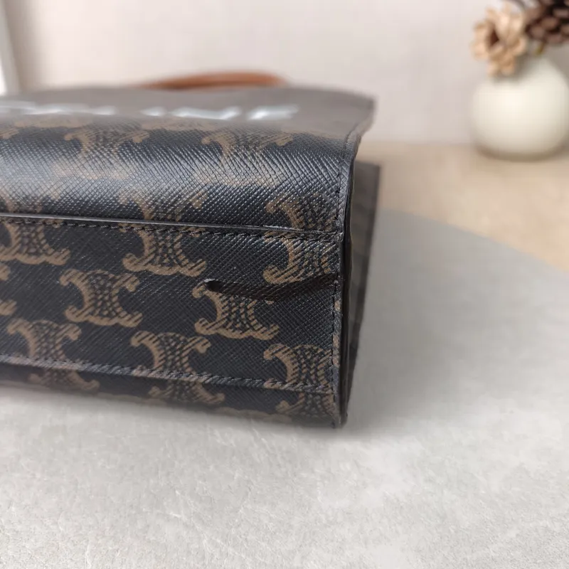 CELINE Crossbody Bag CABAS Monogram PVC Small 28.5 × 8 × 33 cm — detail view 4 of 12