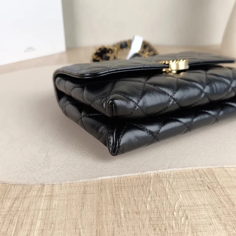 Chanel Crossbody Bag 23k 19 hobo Black Calfskin One Size 18 × 4 × 12 cm — detail view 12 of 12