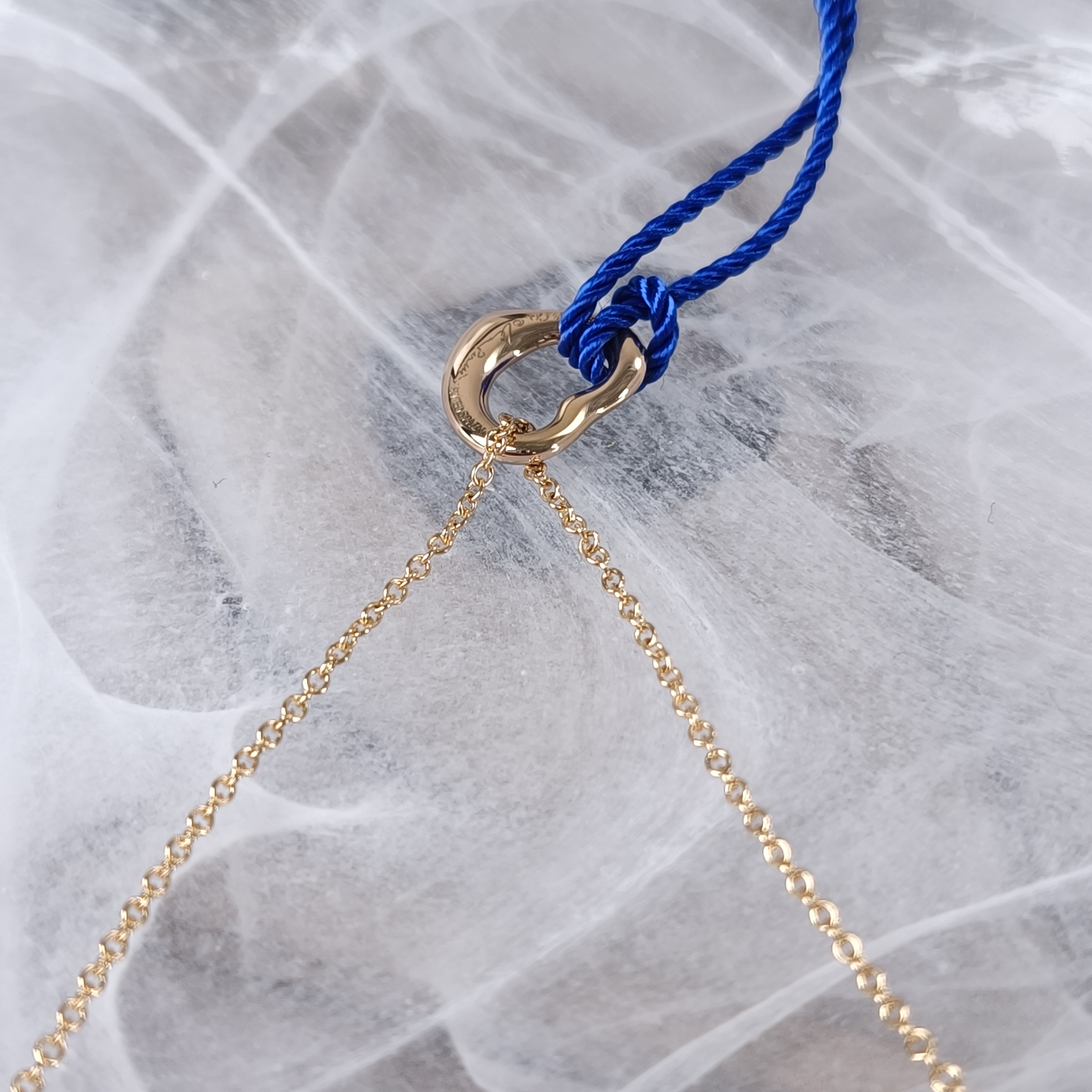 Tiffany&Co. Necklace Elsa Peretti Collection Open Heart Necklace Gold18k One Size40cm One Size — cover view 8 of 9