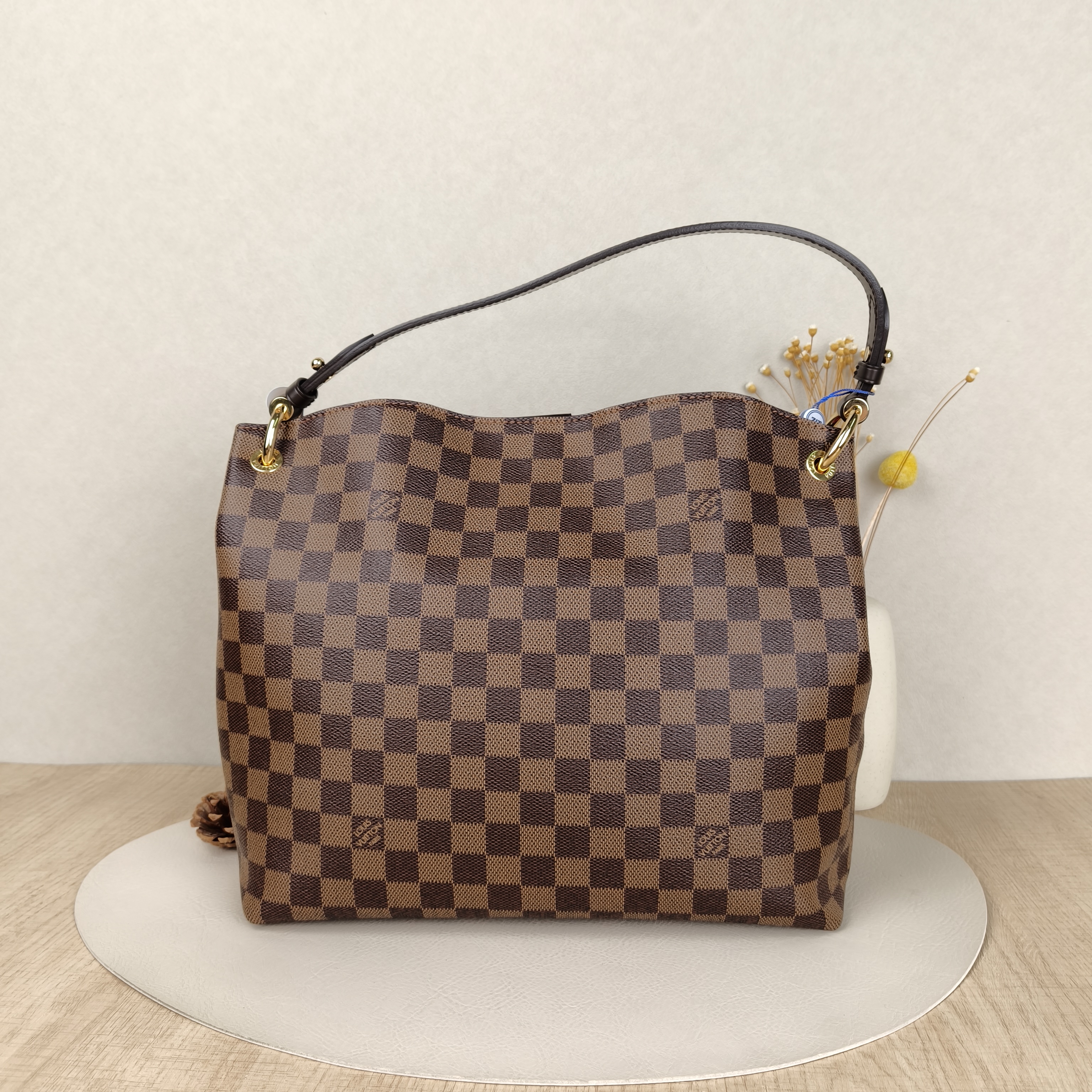 Louis Vuitton Shoulder Bag Graceful Shoulder Bag Damier Ebene PVC Small35 × 11 × 30 cm — cover view 8 of 9