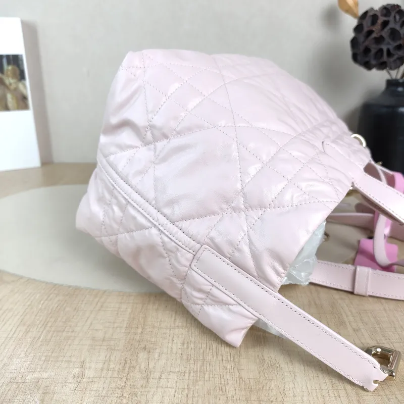 DIOR Top Handle Bag TOUJOURS Pink White Calfskin Medium28.5 × 17 × 21.5 cm — detail view 4 of 10