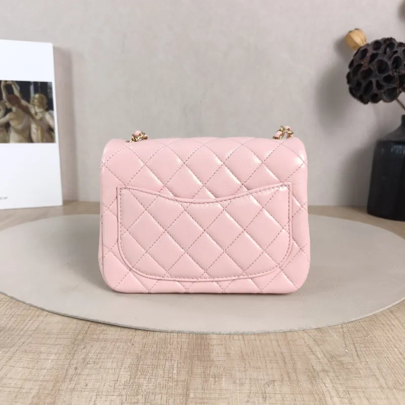 Chanel Crossbody Bag 25b c Pink Lambskin Mini 17 × 8 × 13.5 cm — cover view 6 of 6