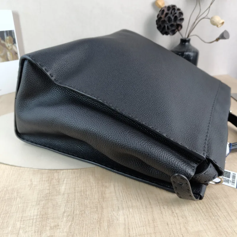 FENDI Top Handle Bag Top Handle Bag Black Calfskin One Size 43 × 18 × 36 cm — detail view 1 of 11