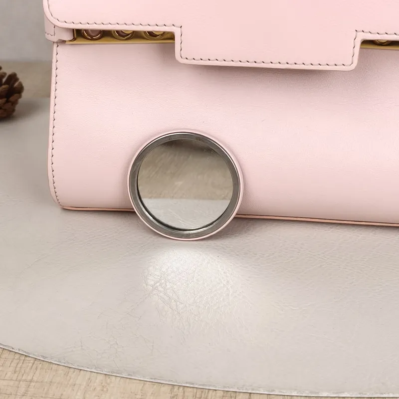 DELVAUX Top Handle Bag Tempete Top Handle Bag Pink Calfskin Small21.5 × 8.5 × 19.5 cm — detail view 1 of 11