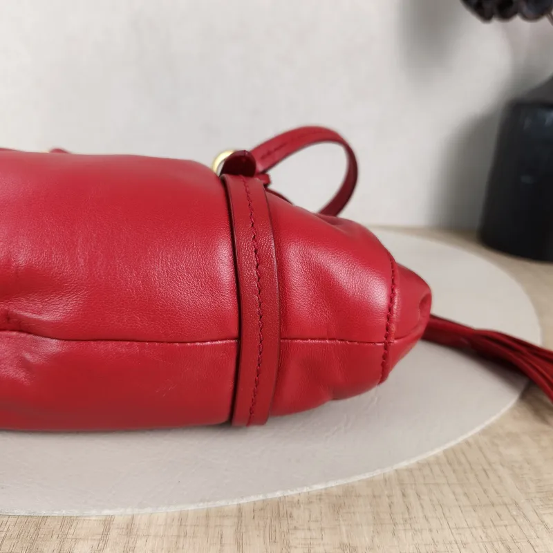 Miumiu Shoulder Bag Joie Shoulder Bag Red Lambskin 22 × 7 × 12 cm — detail view 11 of 11