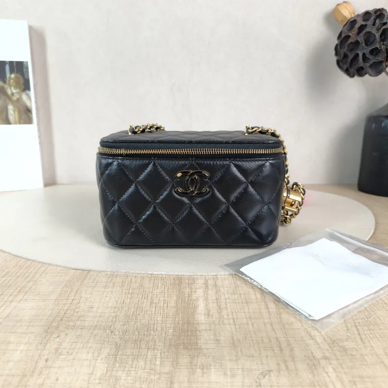 Chanel Crossbody Bag C Edition Black Lambskin One Size 16 × 8 × 9.5 cm — cover view 6 of 6
