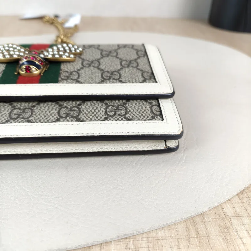 GUCCI Crossbody Bag Crossbody Bag White PVC One Size 20 × 3 × 12 cm — detail view 12 of 13