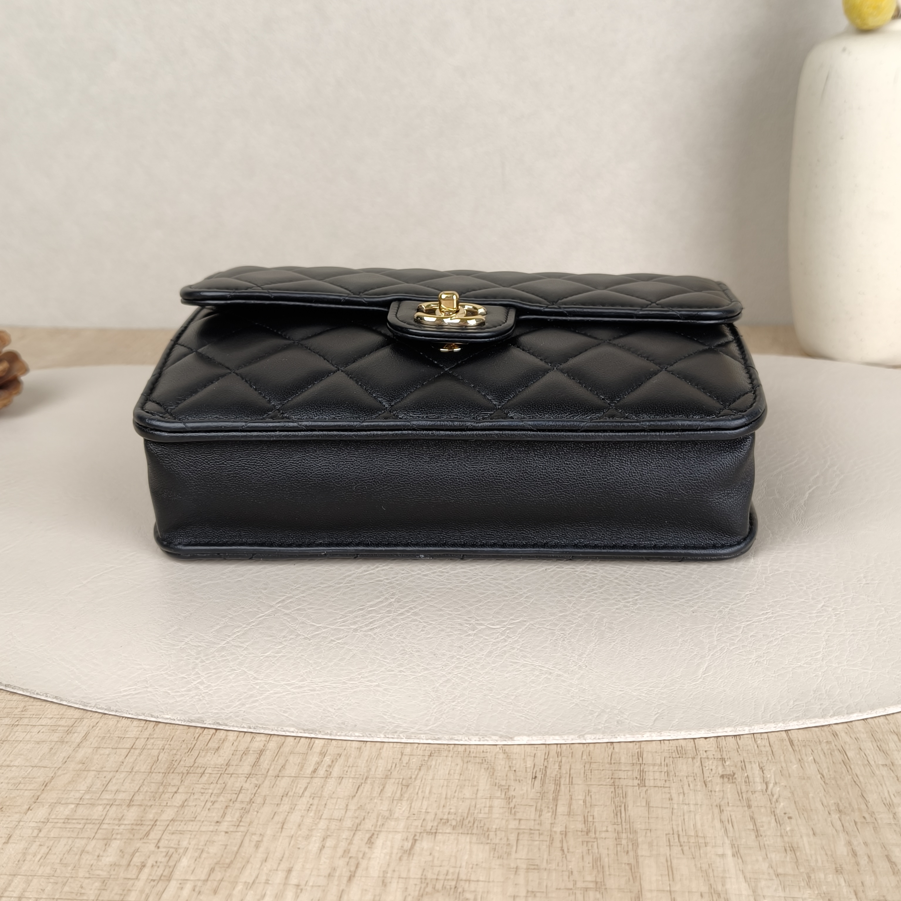 Chanel Backpack25k Backpack Black Lambskin One Size18.2 × 5 × 14 cm — cover view 9 of 9