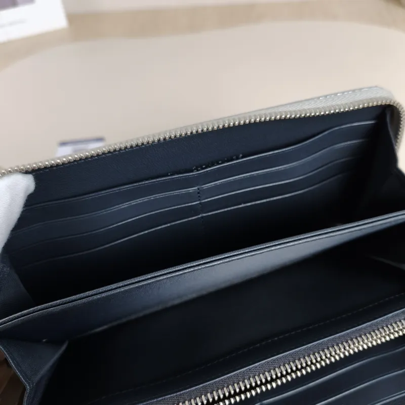 DIOR Wallet Edition Wallet Silver PVC 19.3 × 2.2 × 10 cm — detail view 4 of 6