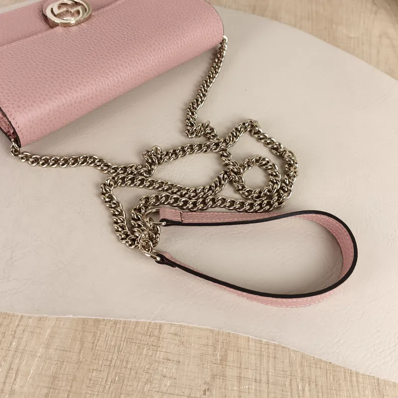 GUCCI Crossbody Bag g Collection woc Pink Calfskin Small 19 × 4 × 11.5 cm — detail view 3 of 10