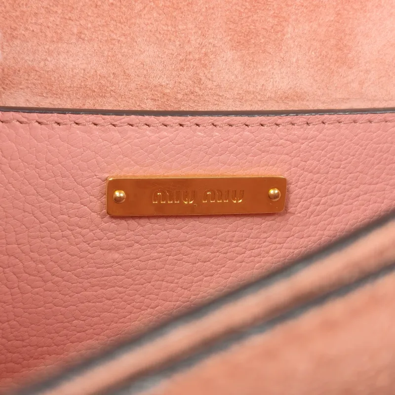 Miumiu Crossbody Bag Miu Lady Chain Bag Pink Calfskin One Size 22 × 10 × 13 cm — detail view 1 of 13