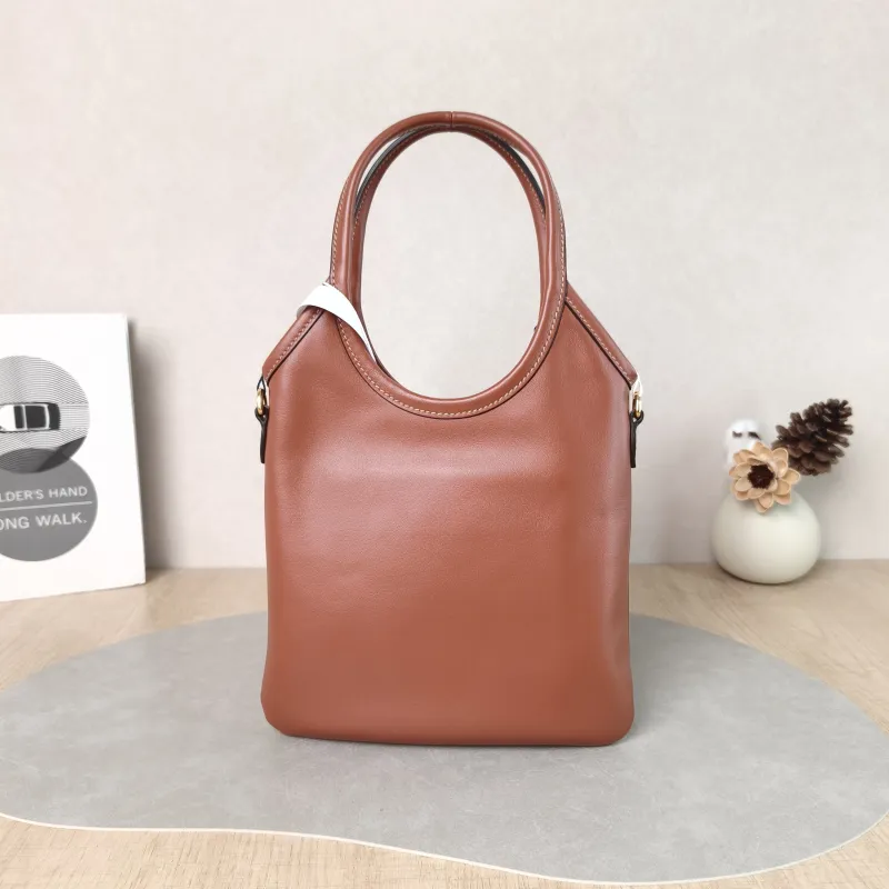 Miumiu Shoulder Bag IVY Tote Shopping Tote Caramel Calfskin Mini 20*24 — cover view 5 of 6